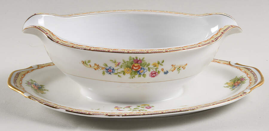 KON45 Gravy Boat with Attached Underplate by Kongo-1