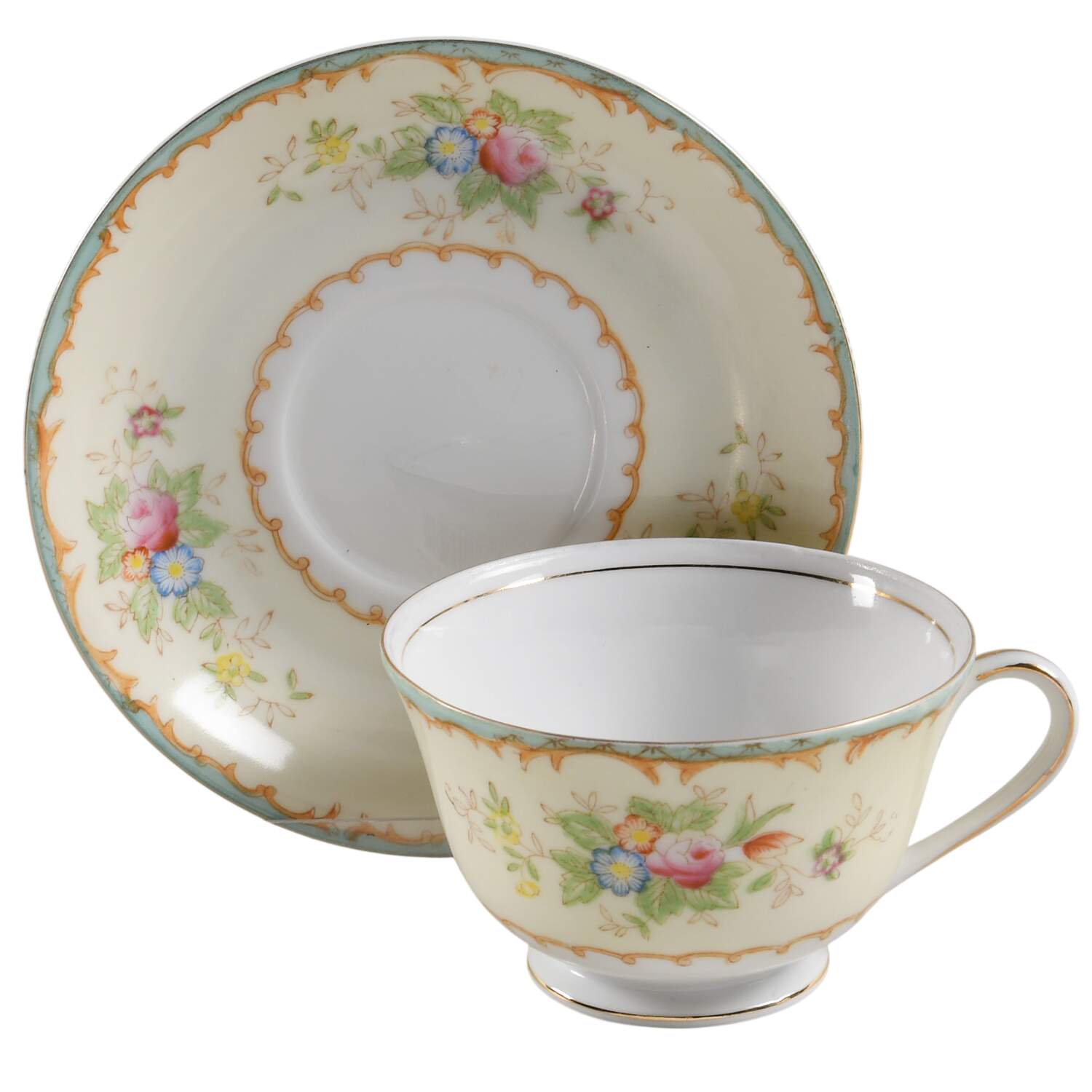 KON47 Footed Cup & Saucer Set by Kongo-1