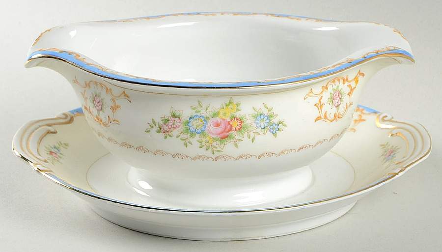 KON52 Gravy Boat with Attached Underplate by Kongo-1