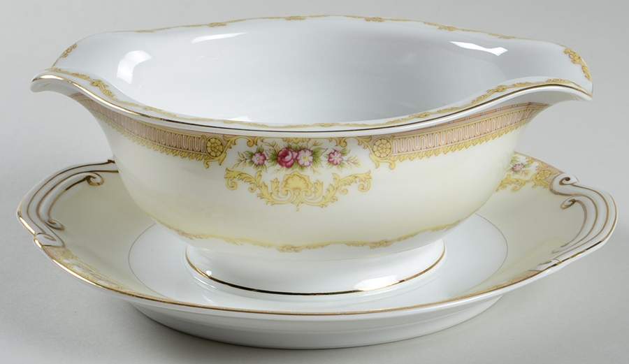 KON8 Gravy Boat with Attached Underplate by Kongo-1