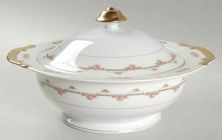 Randolph Round Covered Vegetable by Kongo-1