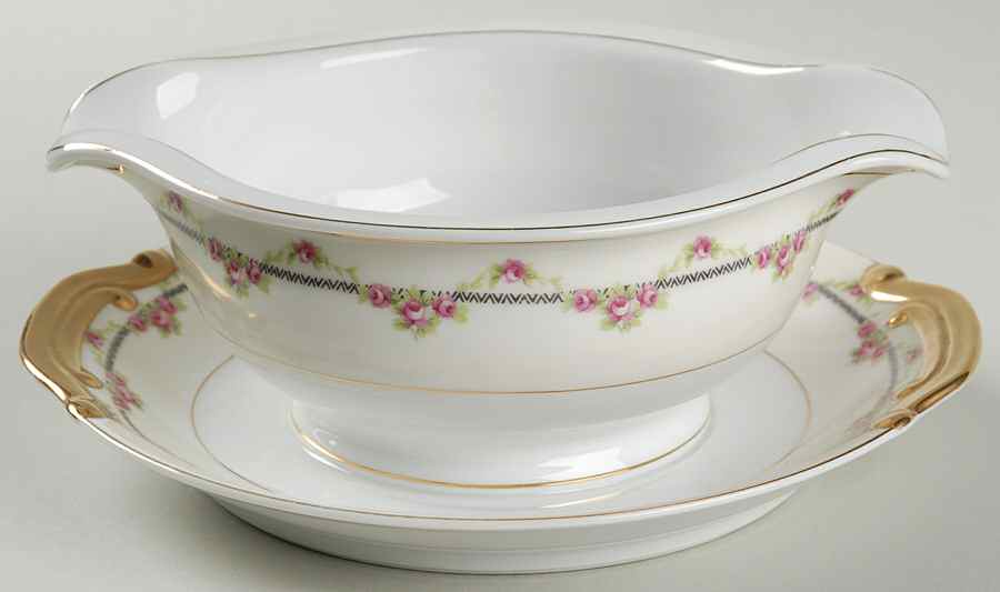 Randolph Gravy Boat with Attached Underplate by Kongo-1