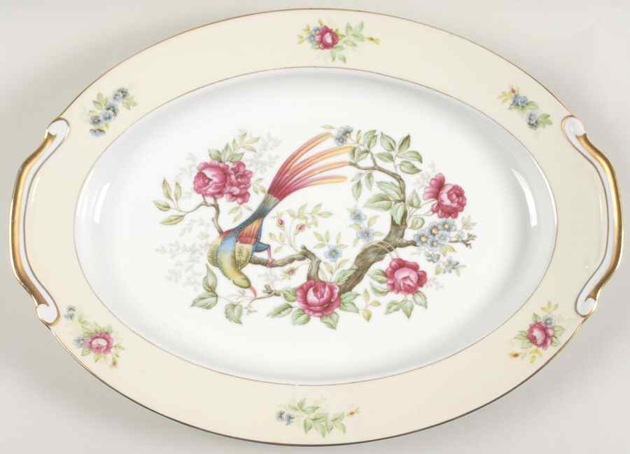 Royal Bird 16" Oval Serving Platter by Kongo-1