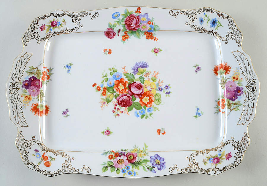 Romance 16" Rectangular Serving Platter by Kongo-1