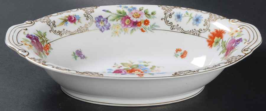 Romance 10" Oval Vegetable Bowl by Kongo-1