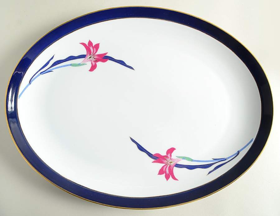 Lily 16" Oval Serving Platter by Koransha-1