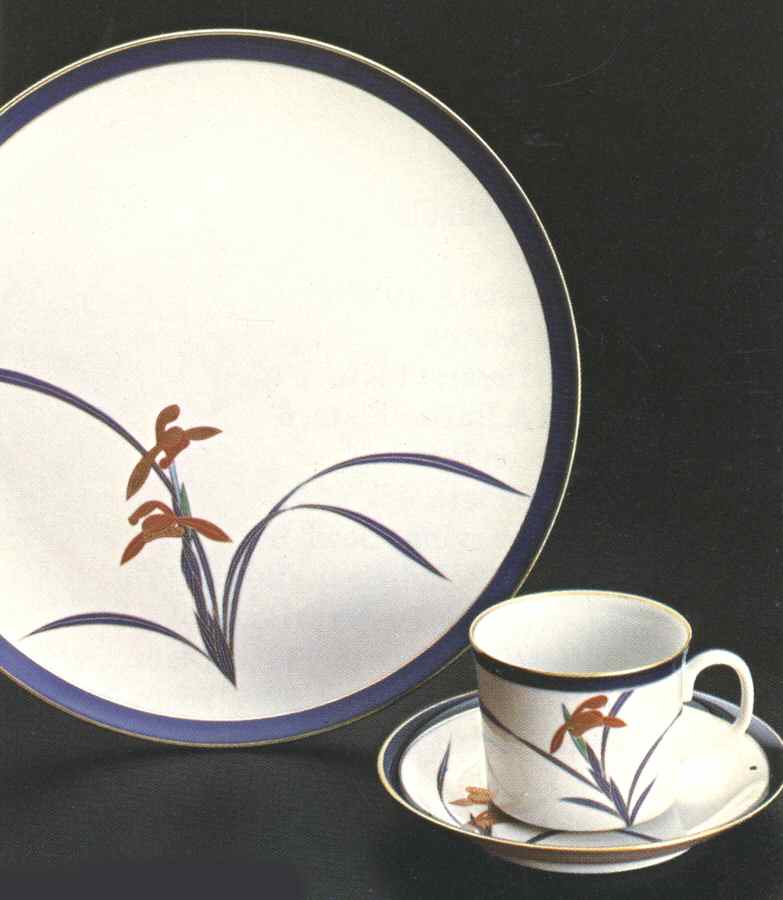 Orchid Dinner Plate by Koransha-1