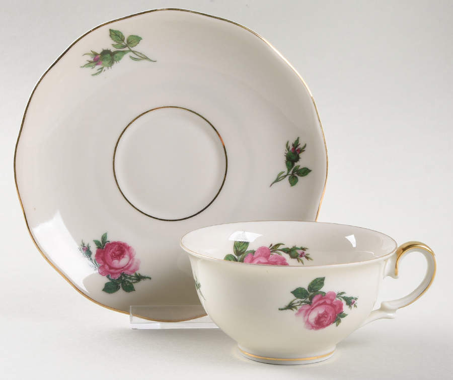 0643 Footed Cup & Saucer Set by KPM-1