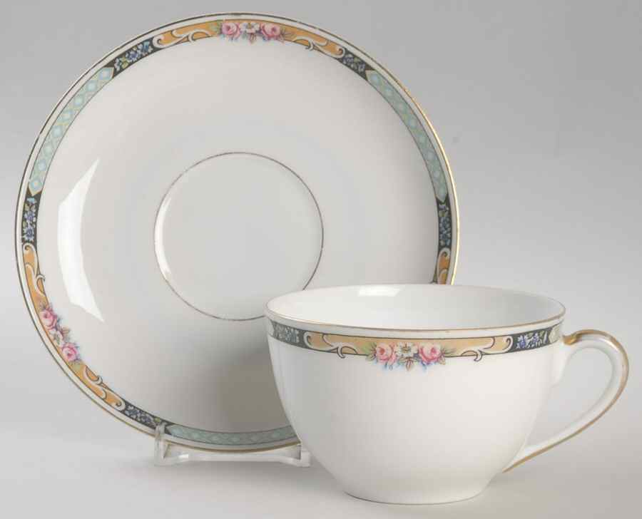 27044-4576 Flat Cup & Saucer Set by KPM-1