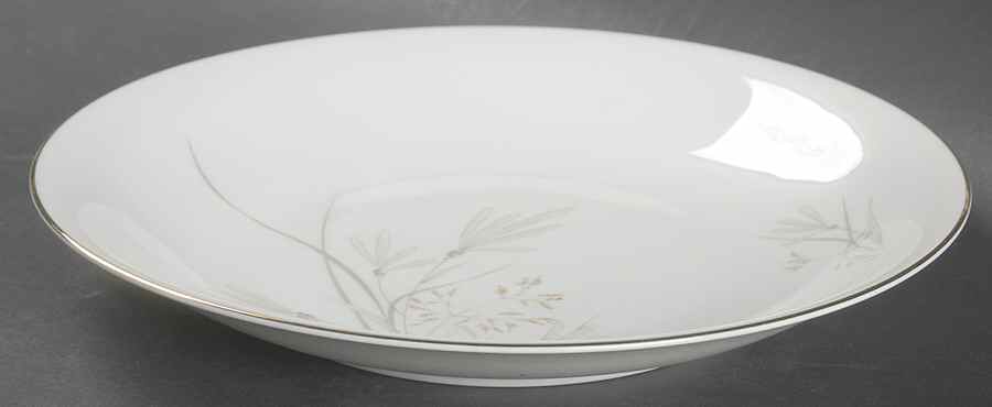 606 (White, Gold Trim) Large Coupe Soup Bowl by KPM-1