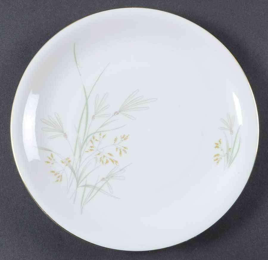 606 (White, Gold Trim) Salad Plate by KPM-1