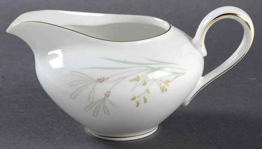 606 (White, Gold Trim) Creamer by KPM-1