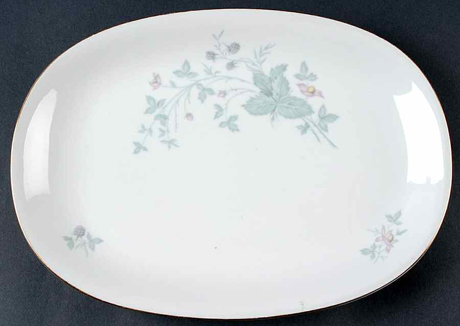 629 (White Background) 11" Oval Serving Platter by KPM-1