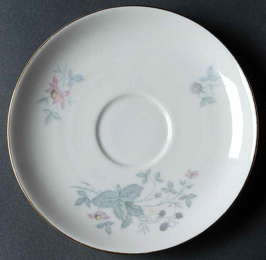 629 (White Background) Saucer by KPM-1