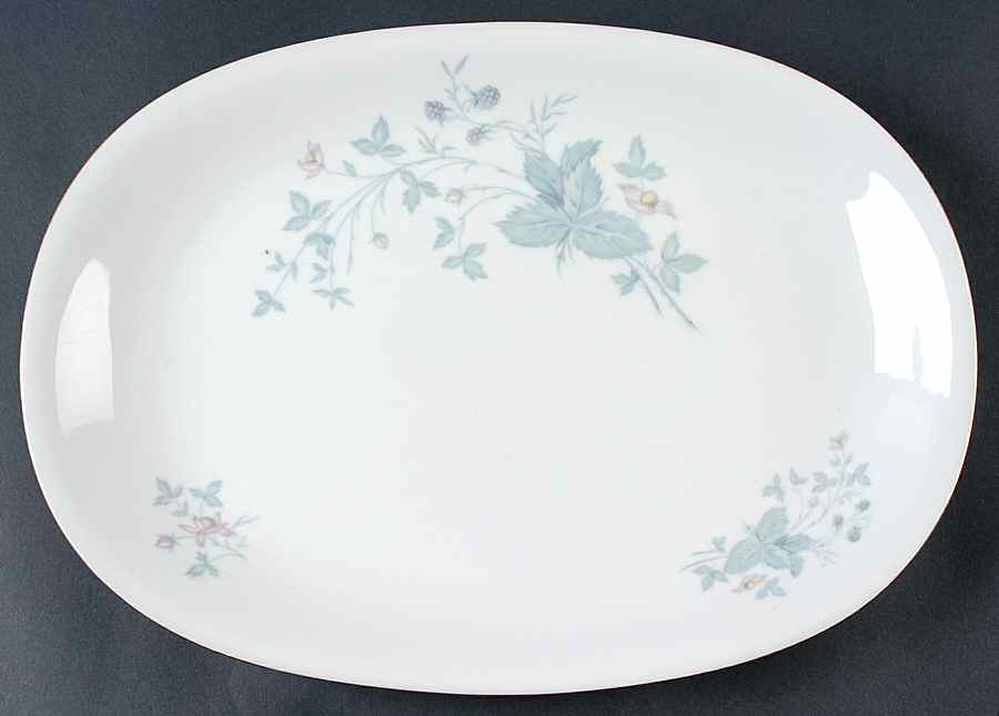 629 (White Background) 13" Oval Serving Platter by KPM-1