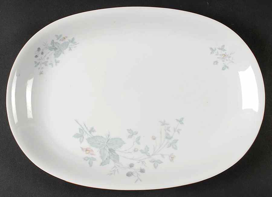 629 (White Background) 14" Oval Serving Platter by KPM-1