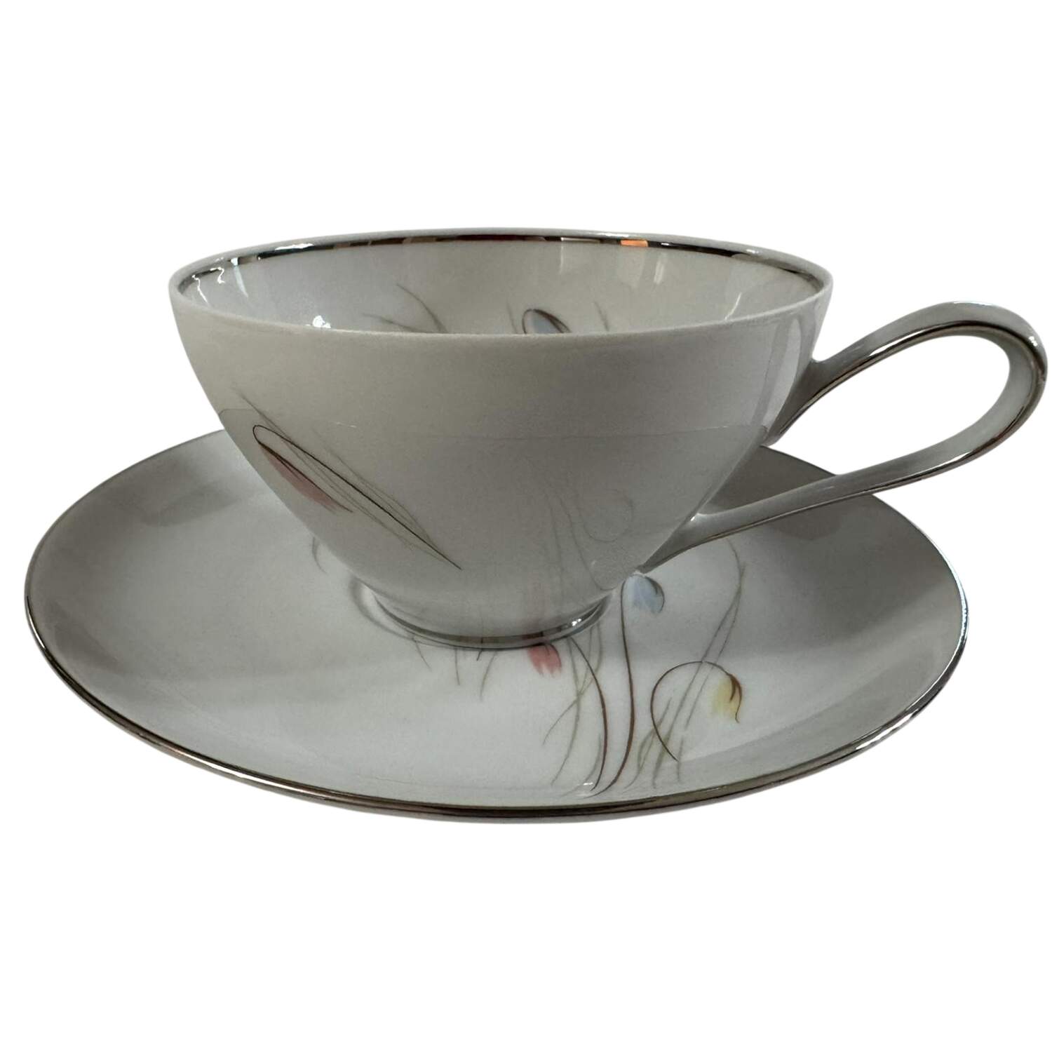 707 Flat Cup & Saucer Set by KPM-1