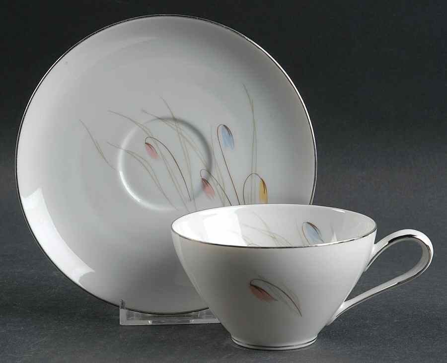 707 Flat Cup & Saucer Set by KPM-1