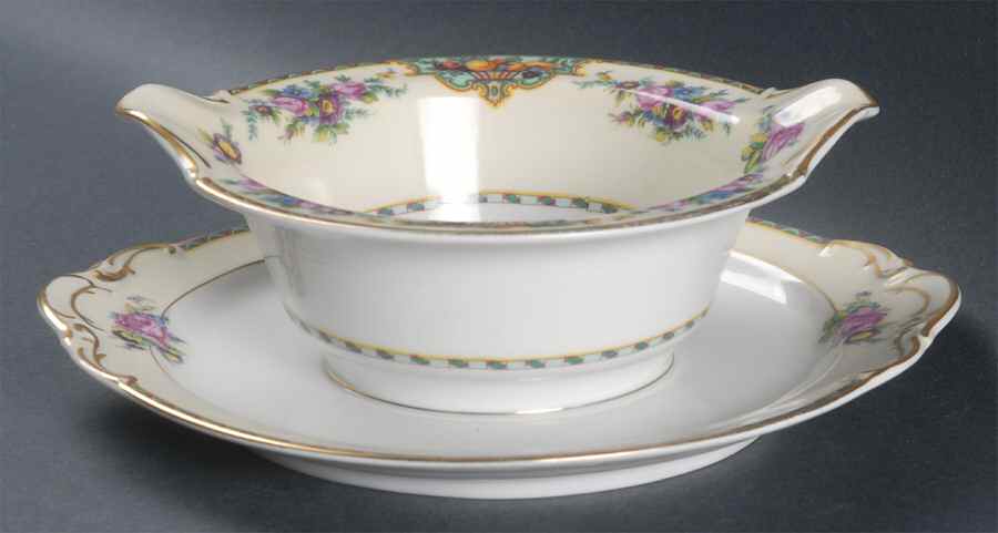 Beverly Gravy Boat with Attached Underplate by KPM-1