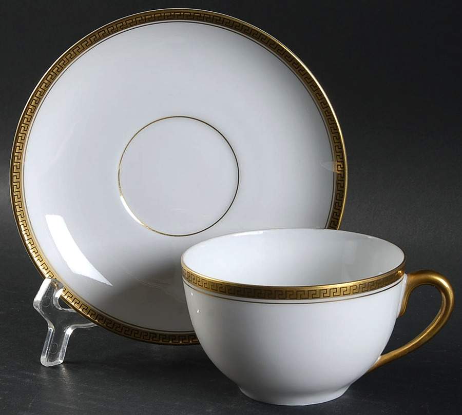 26401 Flat Cup & Saucer Set by KPM-1
