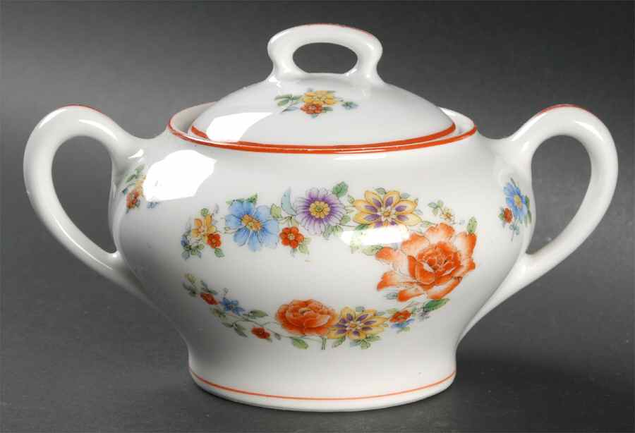 Malines Sugar Bowl & Lid by KPM-1