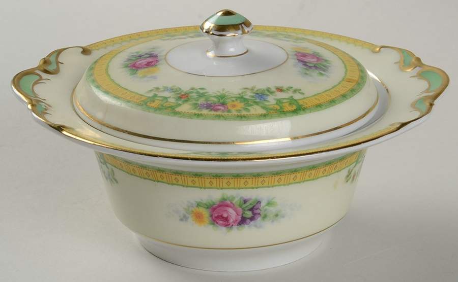 Normandy Sugar Bowl & Lid by KPM-1
