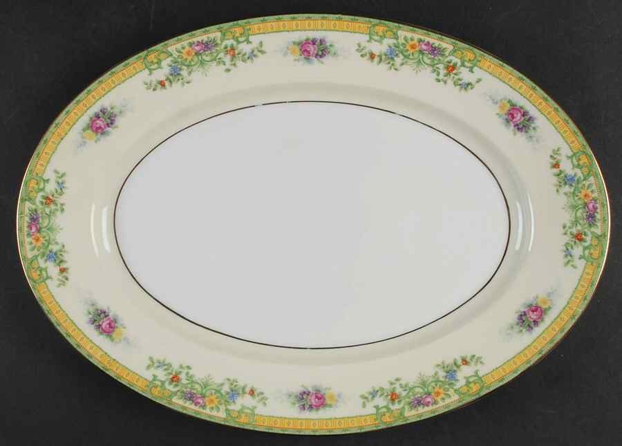 Normandy 15" Oval Serving Platter by KPM-1