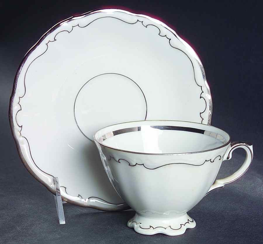 Cromwell Footed Cup & Saucer Set by Kronester-1