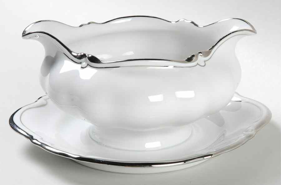 Cromwell Gravy Boat with Attached Underplate by Kronester-1