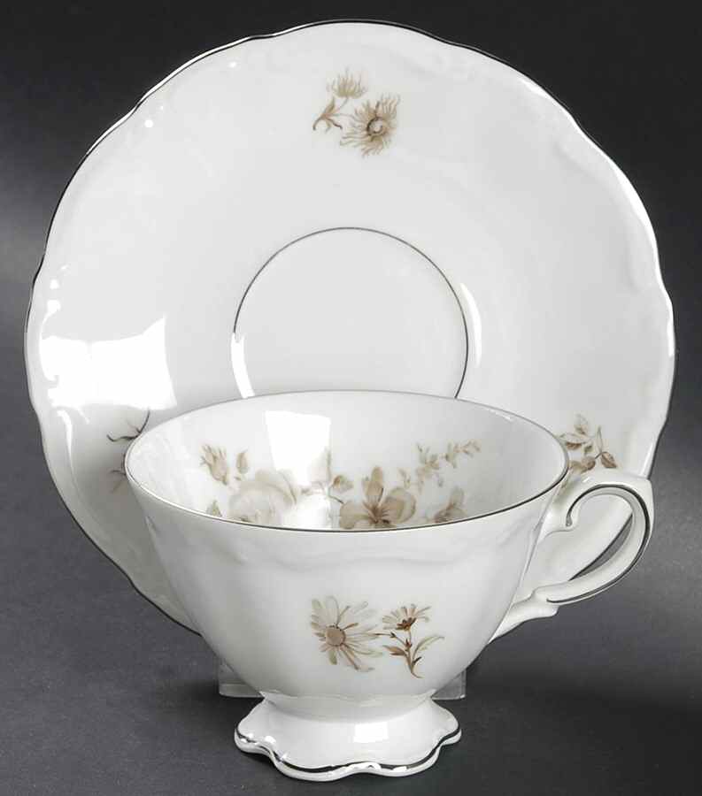 Sophia Footed Cup & Saucer Set by Kronester-1