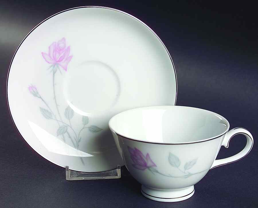 Forever Yours Footed Cup & Saucer Set by Kessington-1