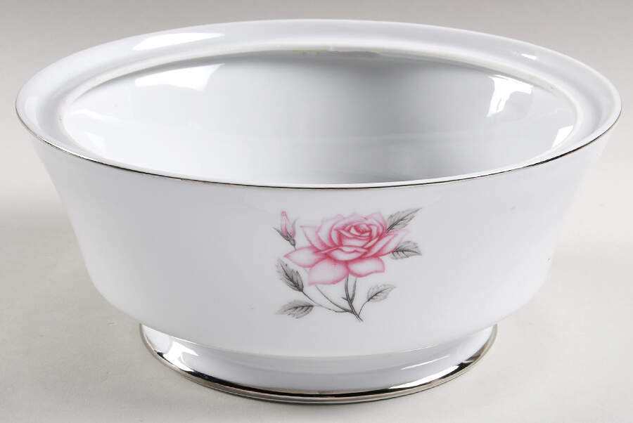 Majestic Rose Round Vegetable No Lid by Kessington-1