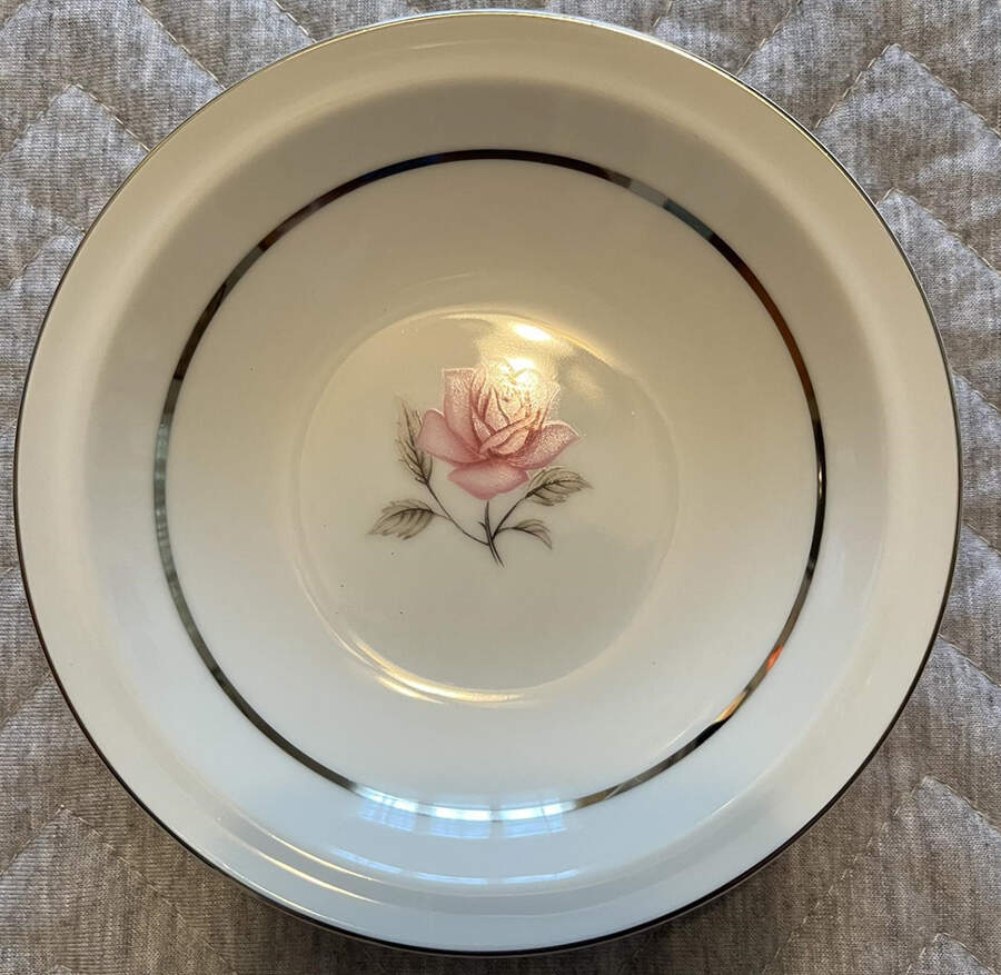 Majestic Rose Rim Fruit/Dessert (Sauce) Bowl by Kessington-1