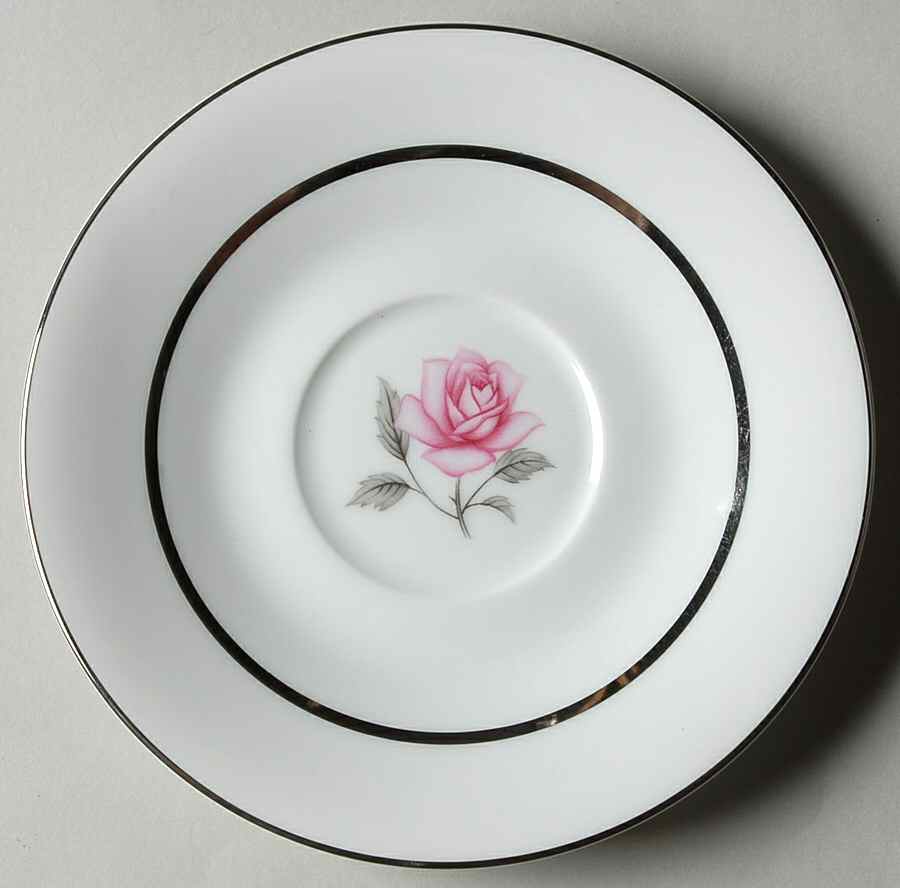 Majestic Rose Saucer for Traditional Footed Cup by Kessington-1