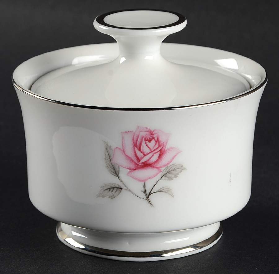 Majestic Rose Sugar Bowl & Lid by Kessington-1