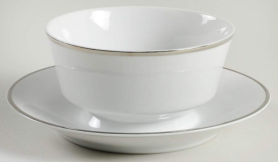 Wedding Band Gravy Boat with Attached Underplate by Kessington-1