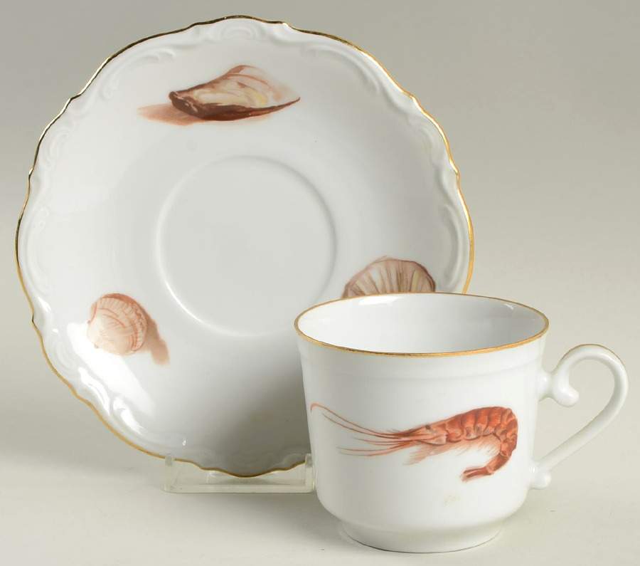 JKW5 Flat Cup & Saucer Set by JKW Bavaria-1