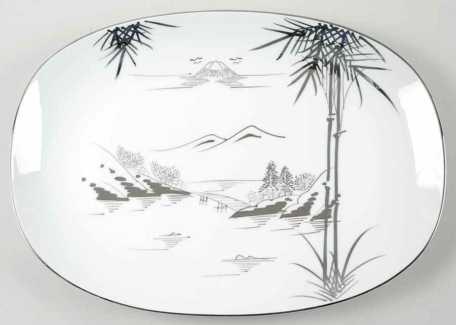KUT3 15" Oval Serving Platter by Kutani-1
