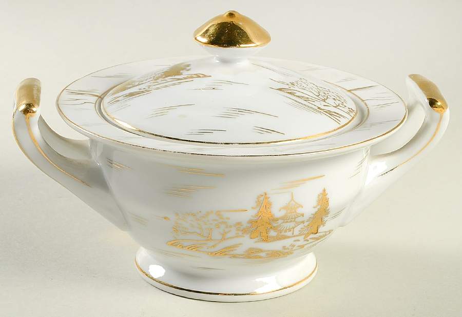 KUT30 Sugar Bowl & Lid by Kutani-1
