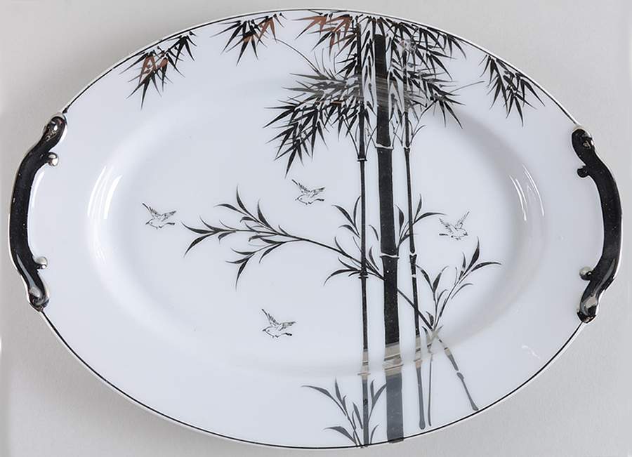 KUT34 12" Oval Serving Platter by Kutani-1