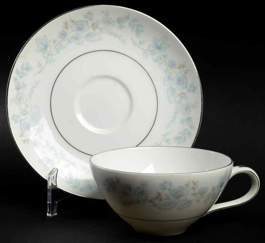 Afton Flat Cup & Saucer Set by Kyoto-1