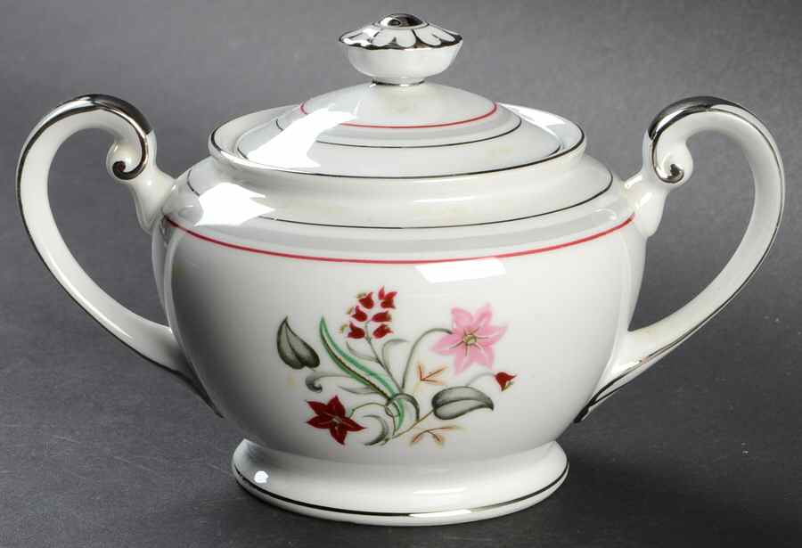 Bouquet Sugar Bowl & Lid by Kyoto-1