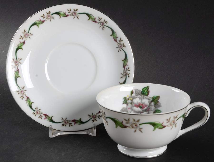 Colombia Footed Cup & Saucer Set by Kyoto-1