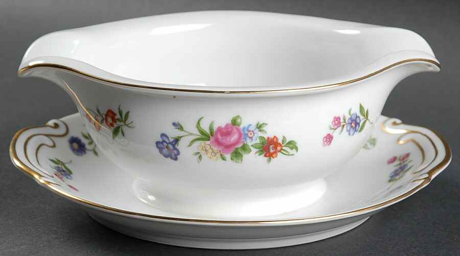 Dresden Gravy Boat with Attached Underplate by Kyoto-1