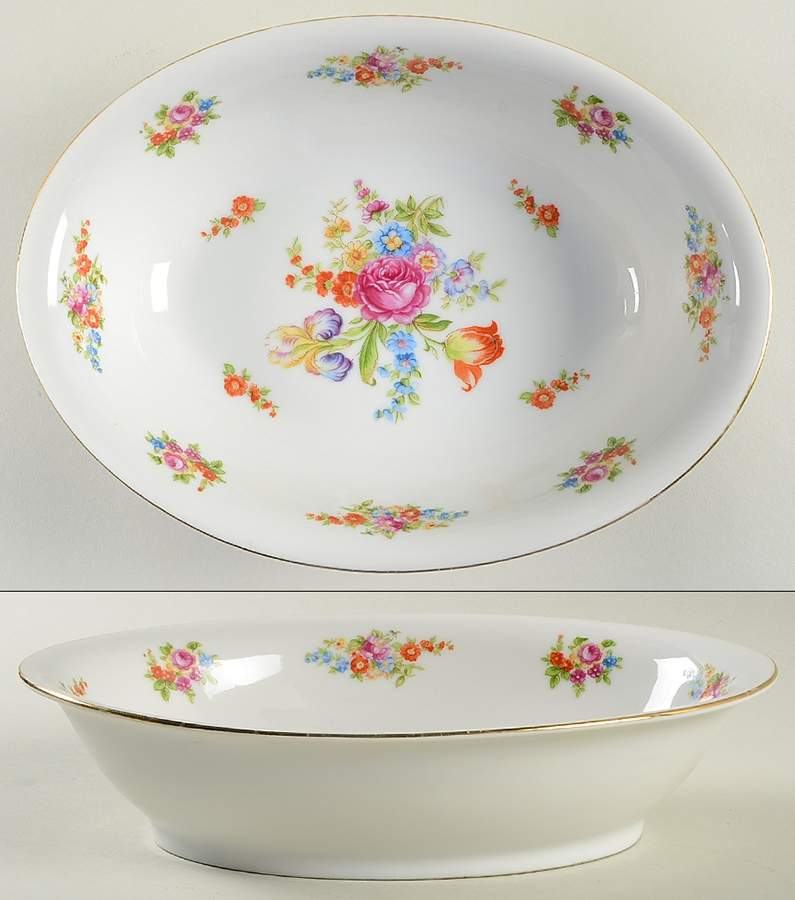Dresden 10" Oval Vegetable Bowl by Kyoto-1