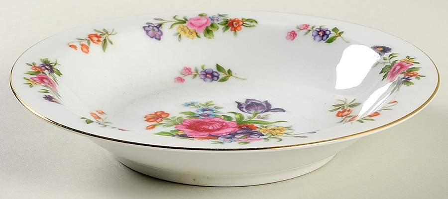 Dresden (No #) Rim Soup Bowl by Kyoto-1