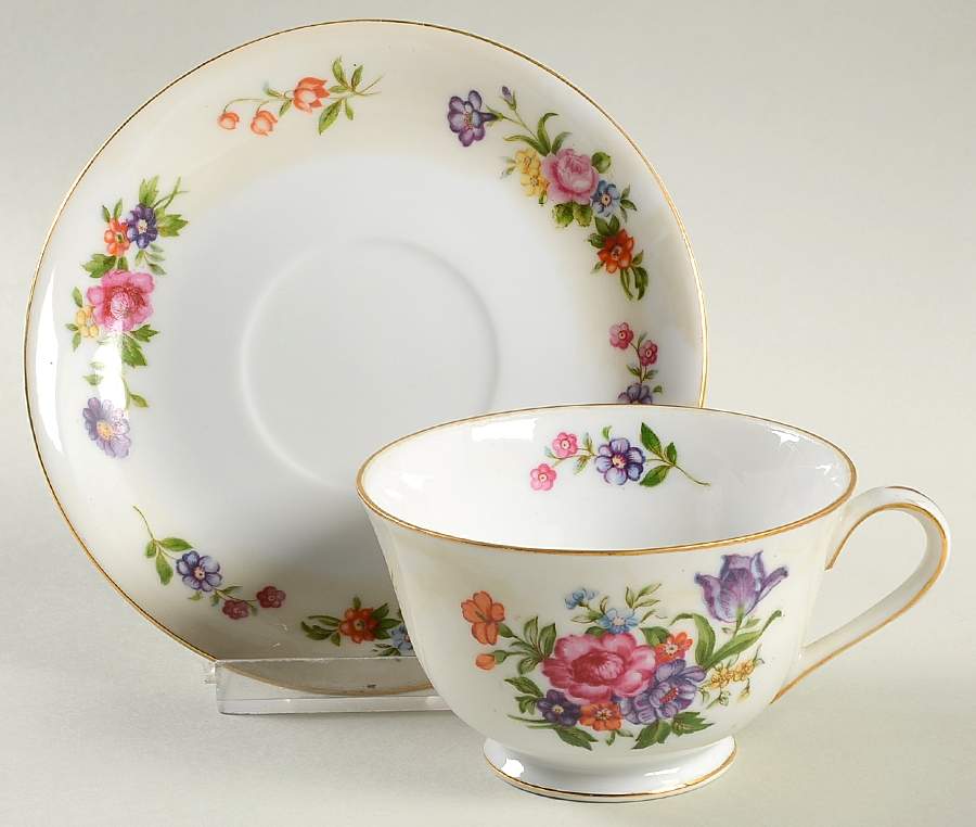 Dresden (No #) Footed Cup & Saucer Set by Kyoto-1