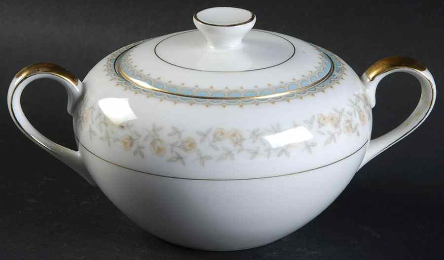Elaine Sugar Bowl & Lid by Kyoto-1