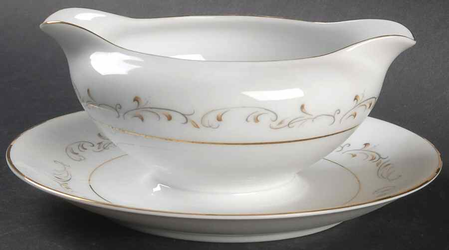 Elegance Gravy Boat with Attached Underplate by Kyoto-1