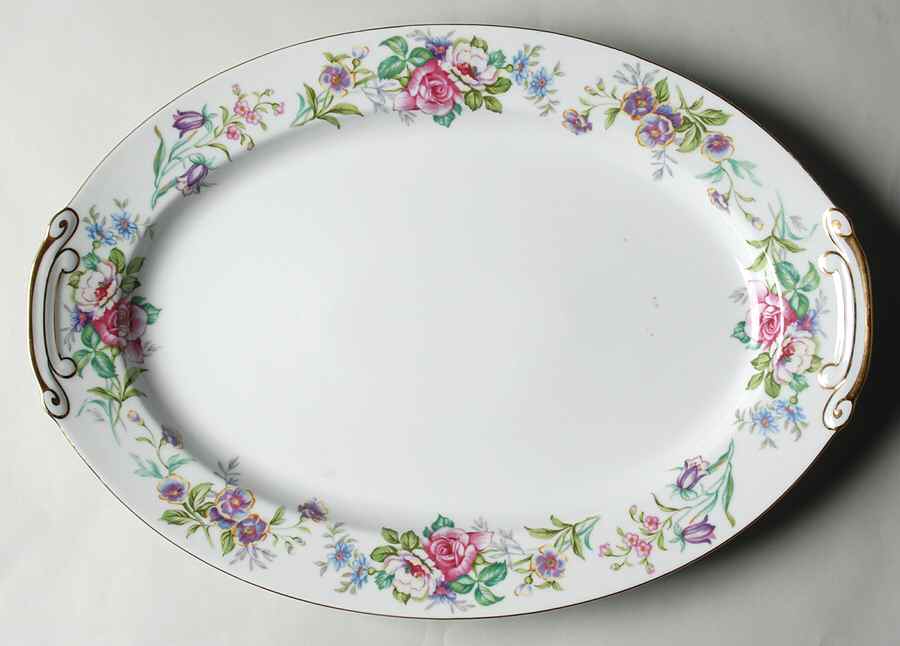 Flora 16" Oval Serving Platter by Kyoto-1
